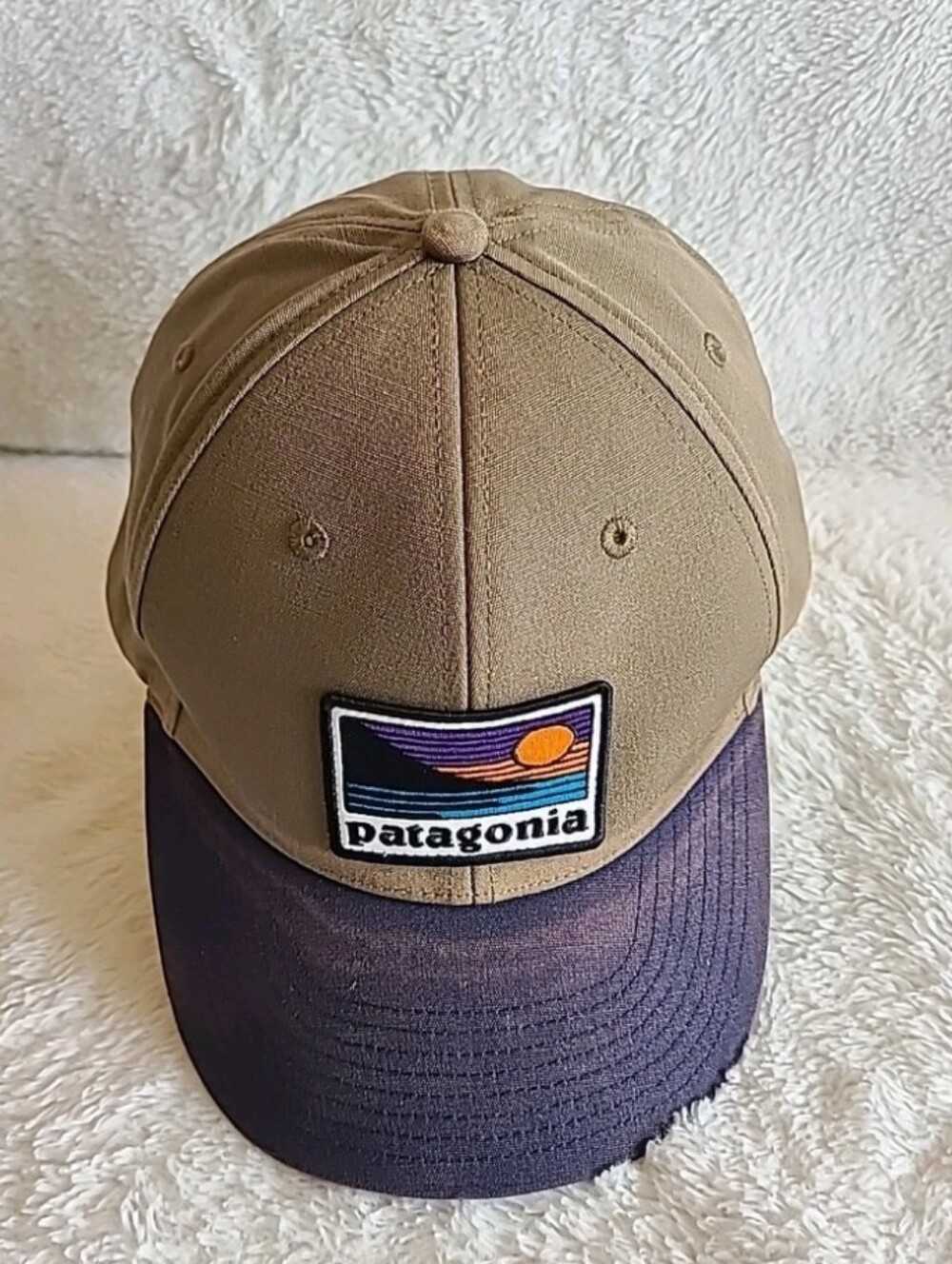 Patagonia Up & Out Roger That Hat Green Blue Snapback Cap Unisex